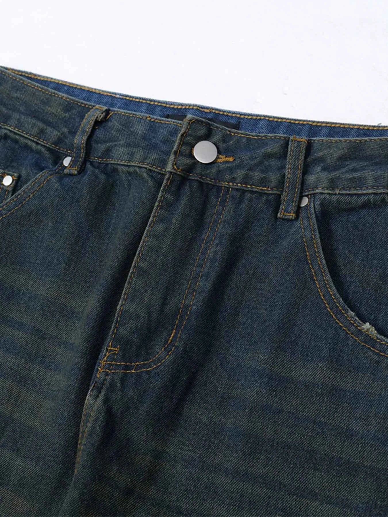 Men's Wide Leg Balloon Denim Jeans